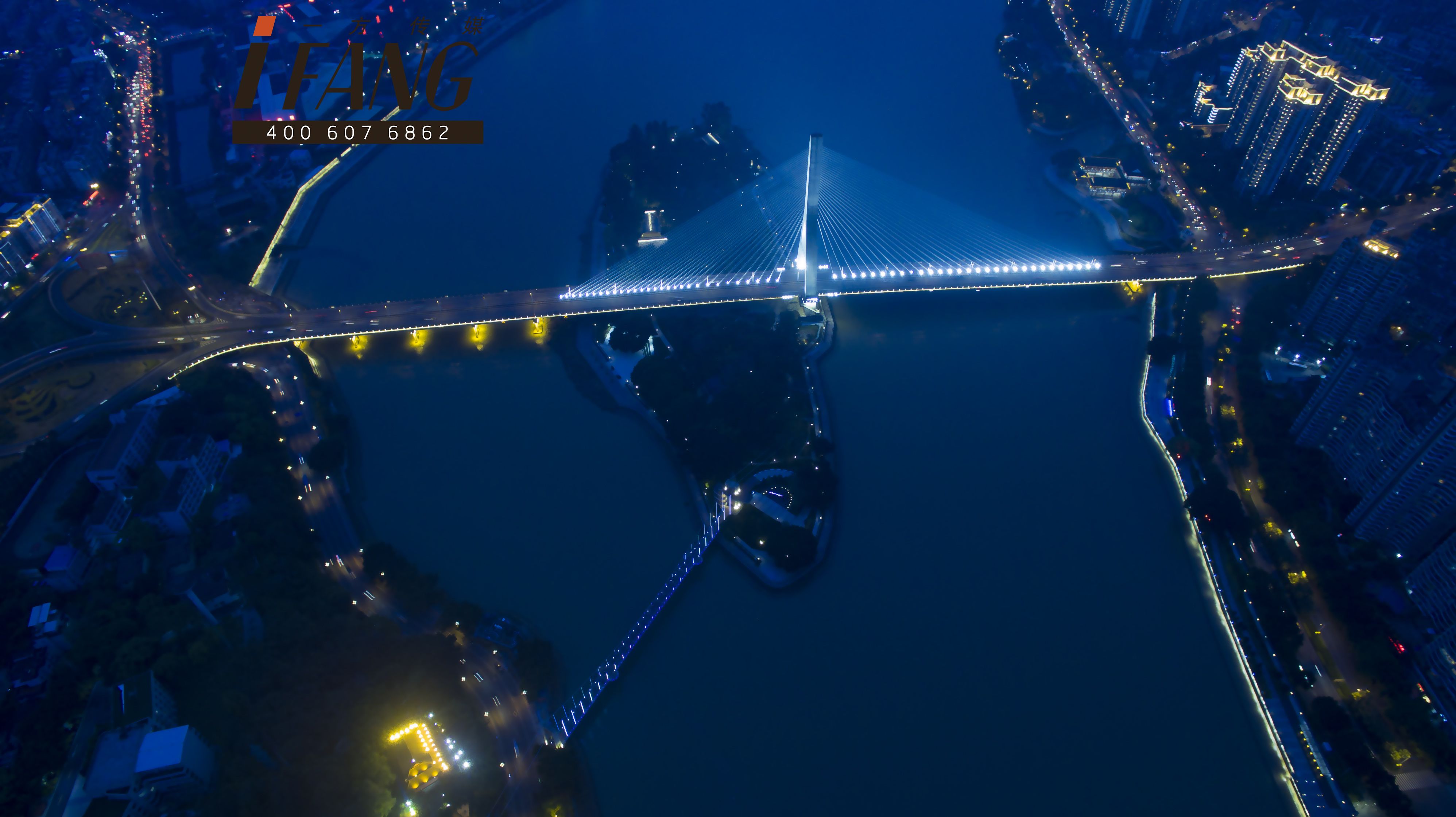 福州最有氣質大橋夜景航拍，美爆了!